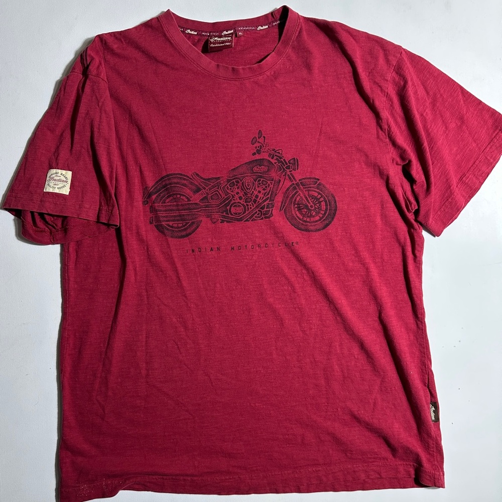 Indian Motorcycle Men's Crimson Short Sleeve Tee